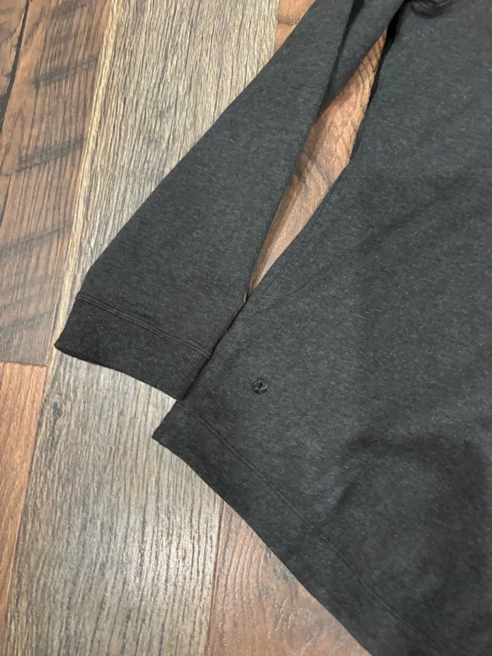Lululemon Mens Dispatch Hoodie Heathered Gray/Black Large Great condition!